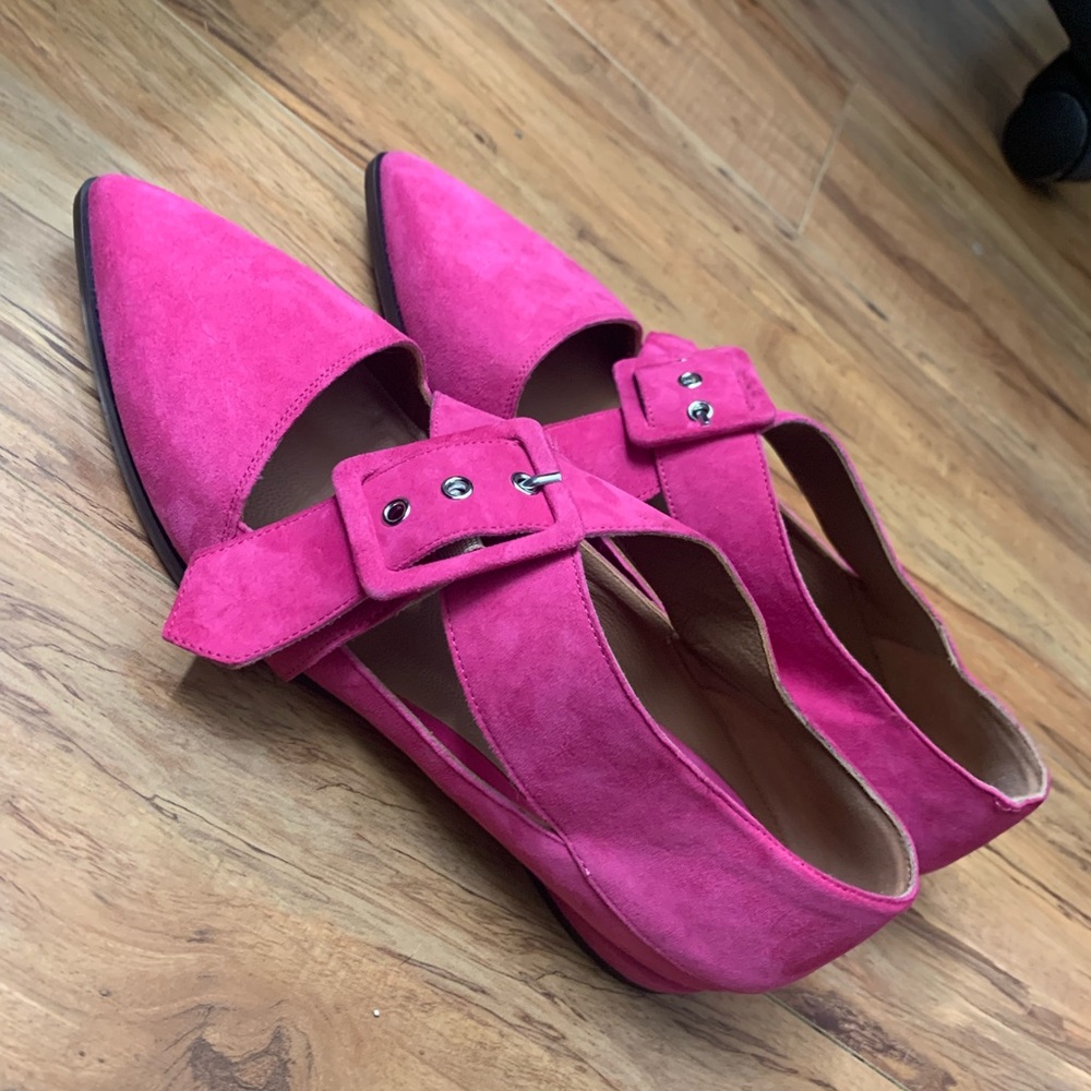 Authentic Emporio Armani HotPink Pointed Toe Flats